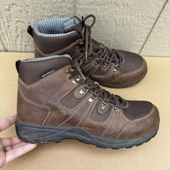Drew Trek Boots Waterproof Men\'s Size 9.5 4W Brown Lace Up Leather main image 10